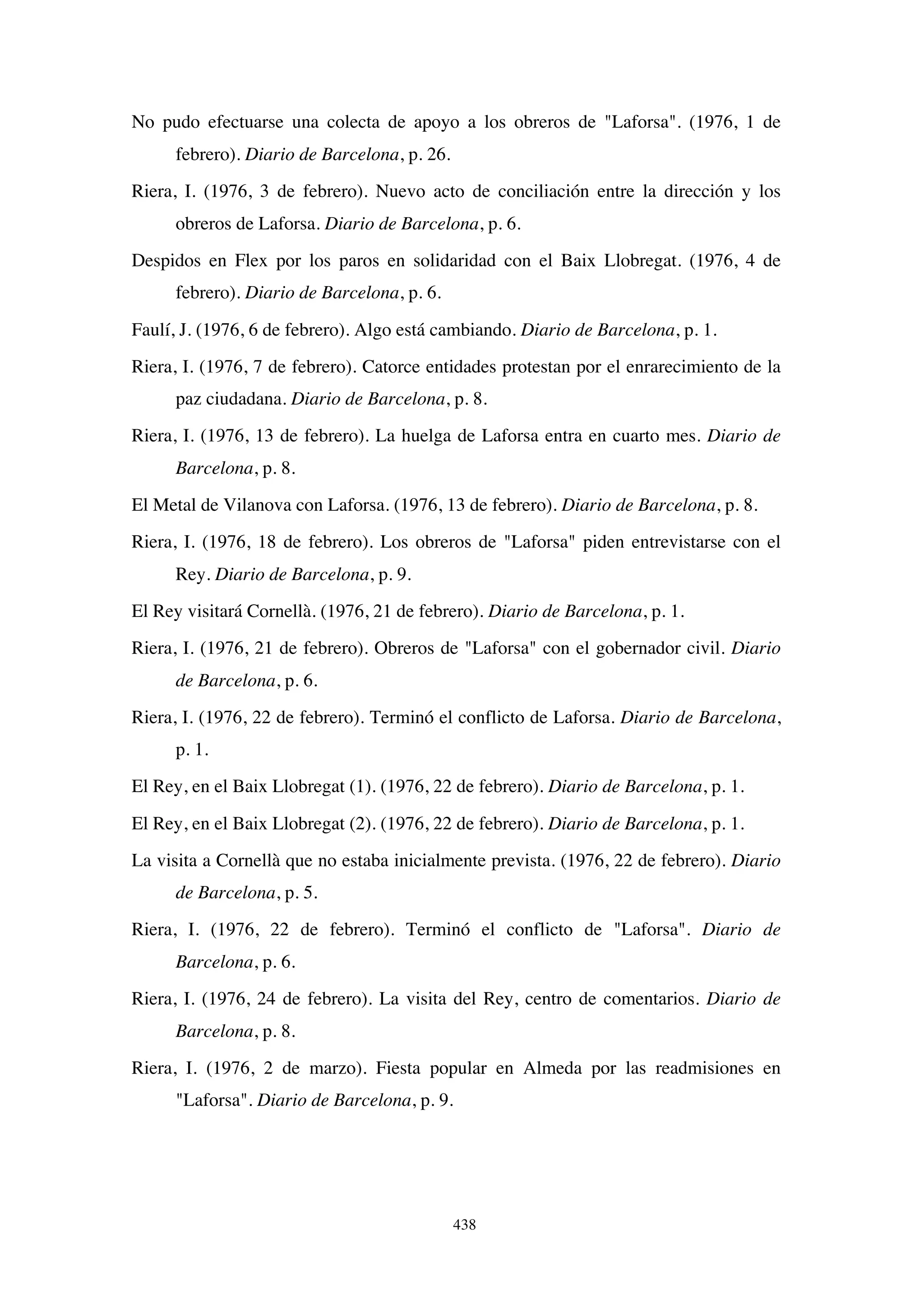 El papel de la prensa en la huelga de Laforsa