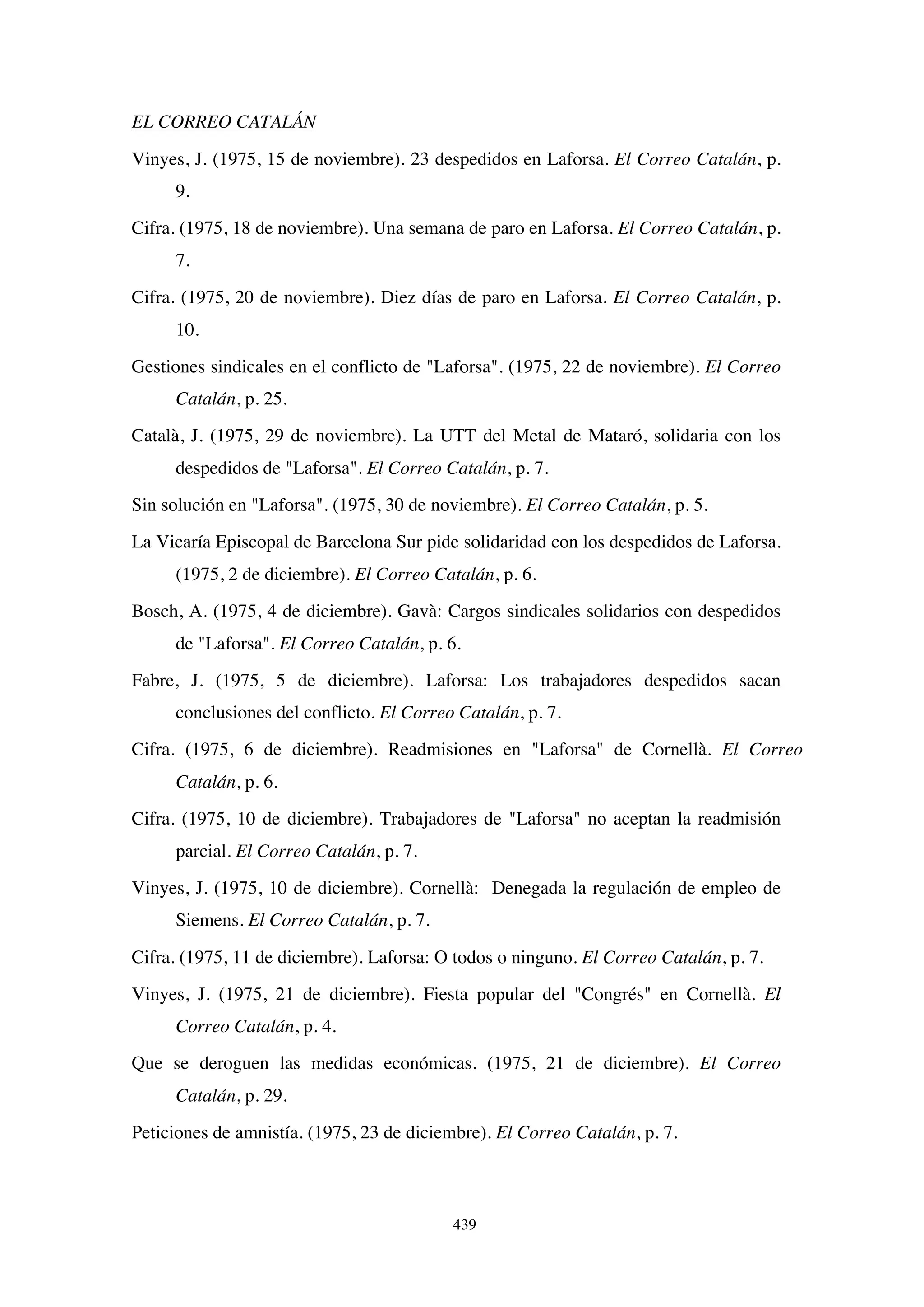 El papel de la prensa en la huelga de Laforsa