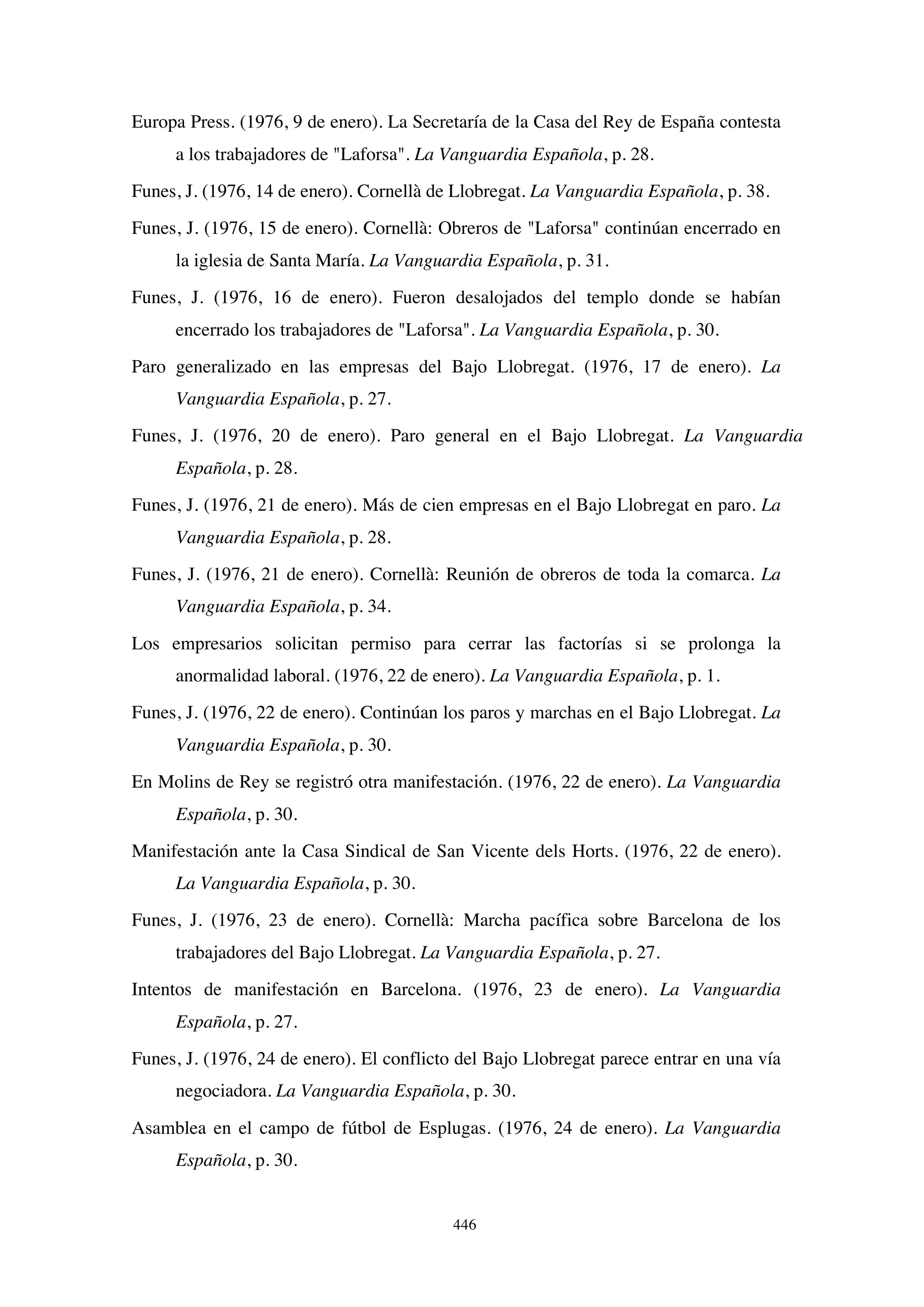 El papel de la prensa en la huelga de Laforsa