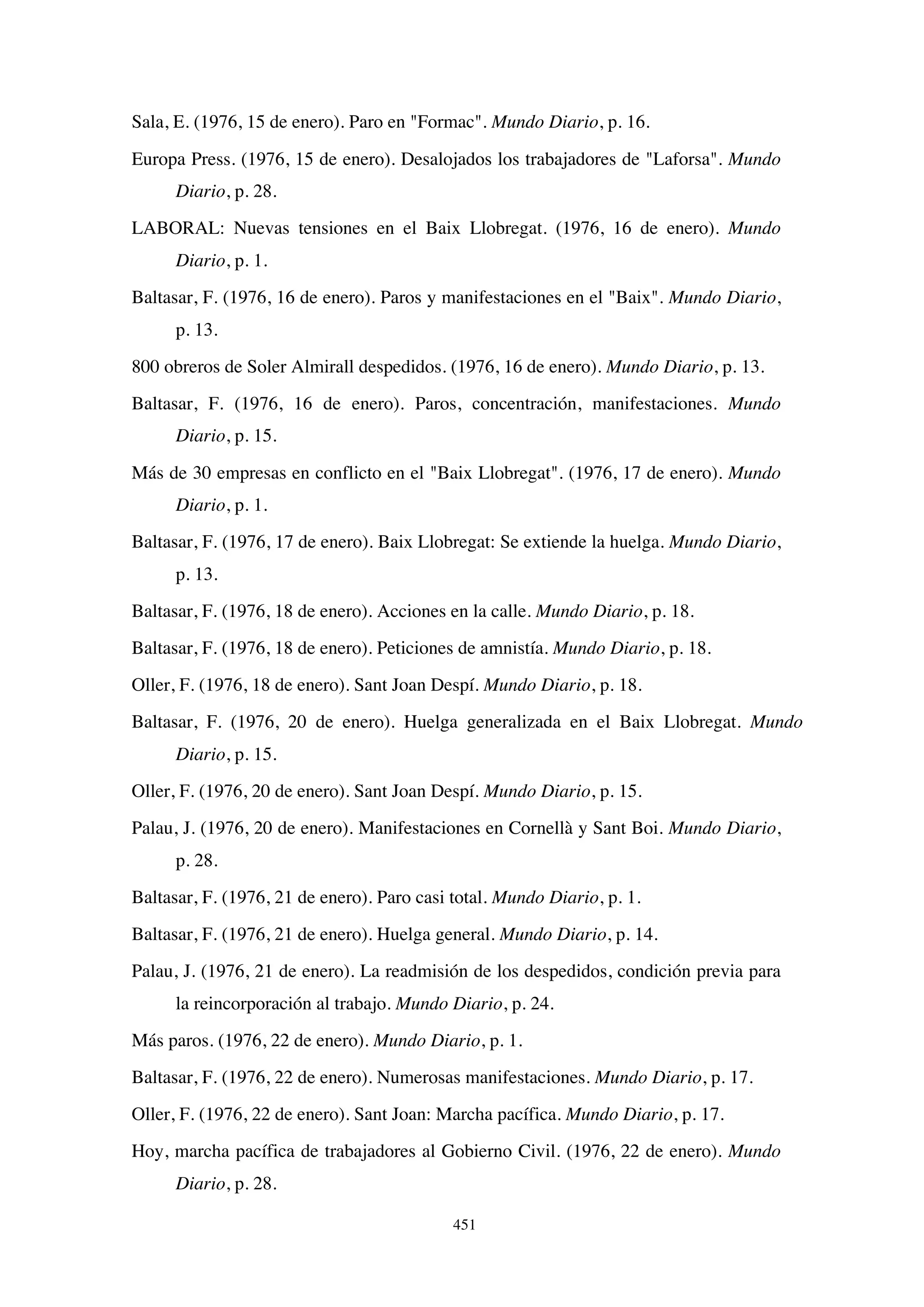 El papel de la prensa en la huelga de Laforsa