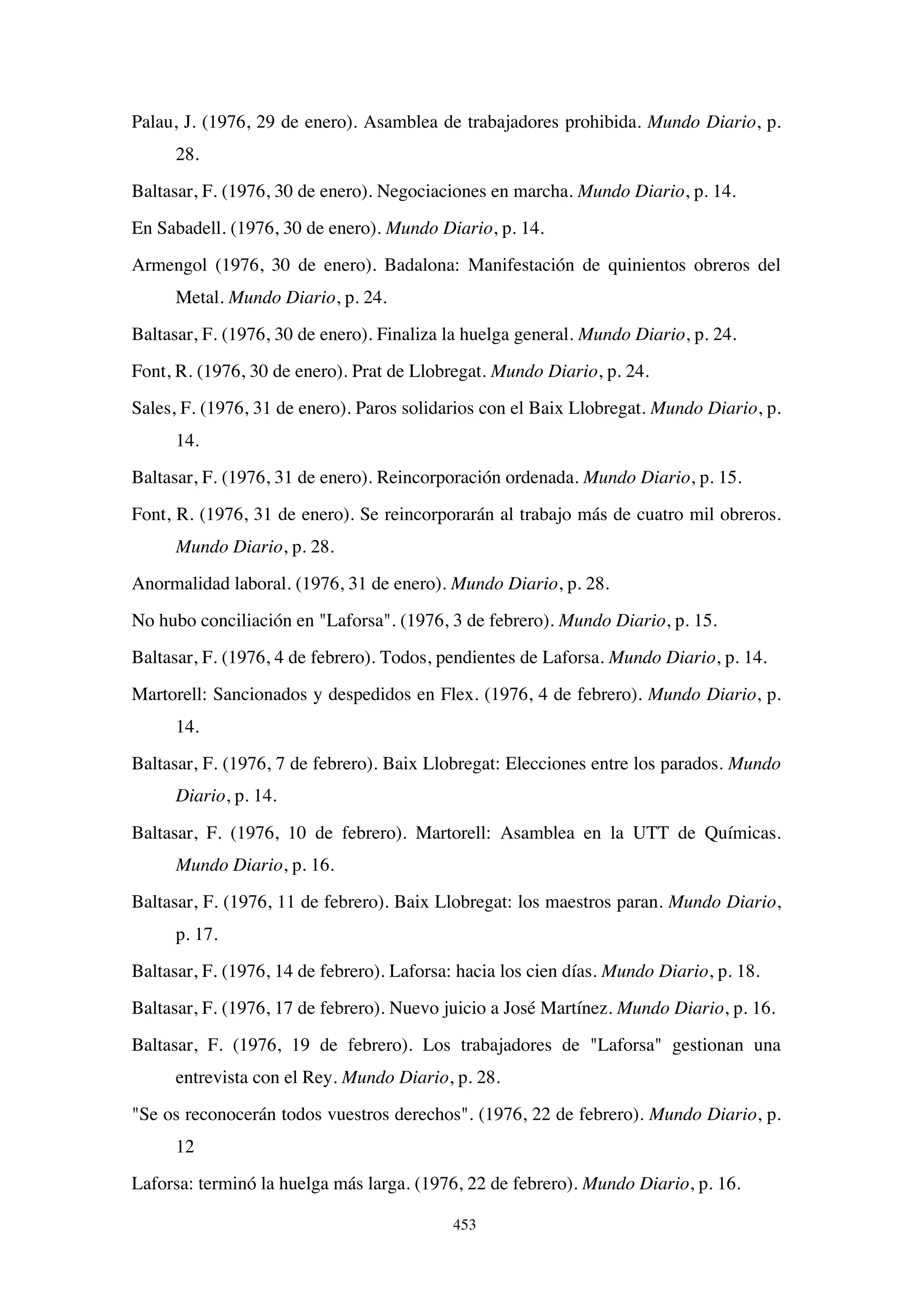 El papel de la prensa en la huelga de Laforsa