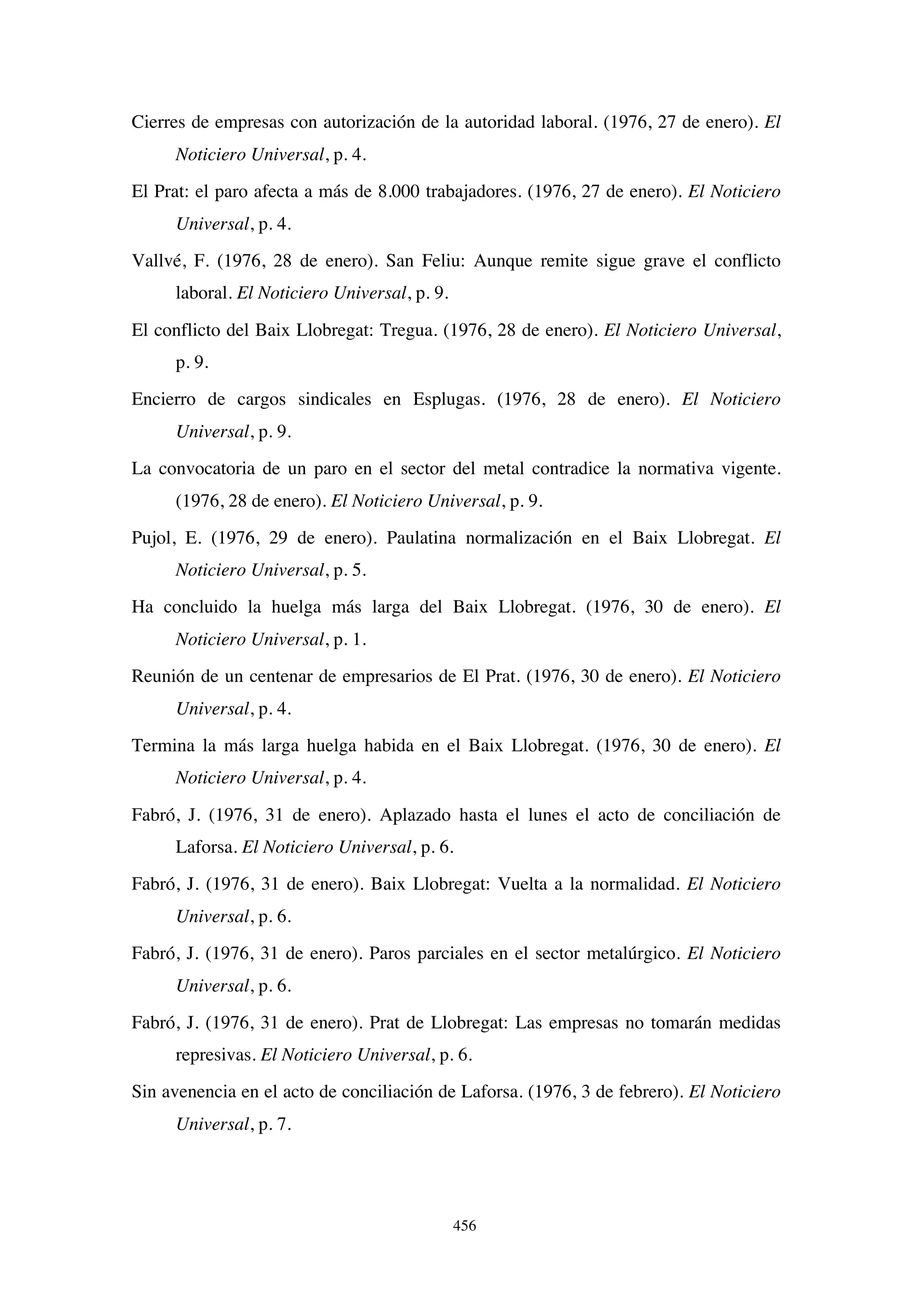 El papel de la prensa en la huelga de Laforsa