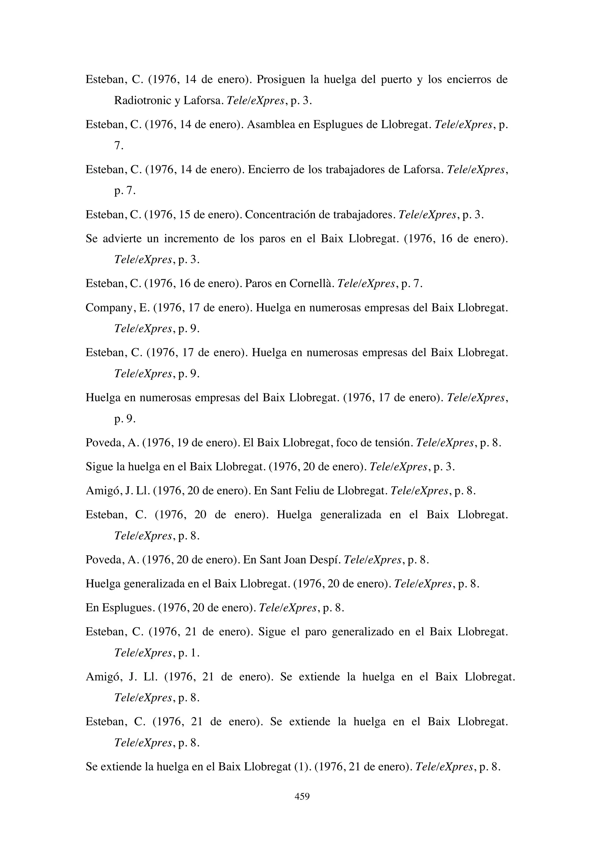 El papel de la prensa en la huelga de Laforsa