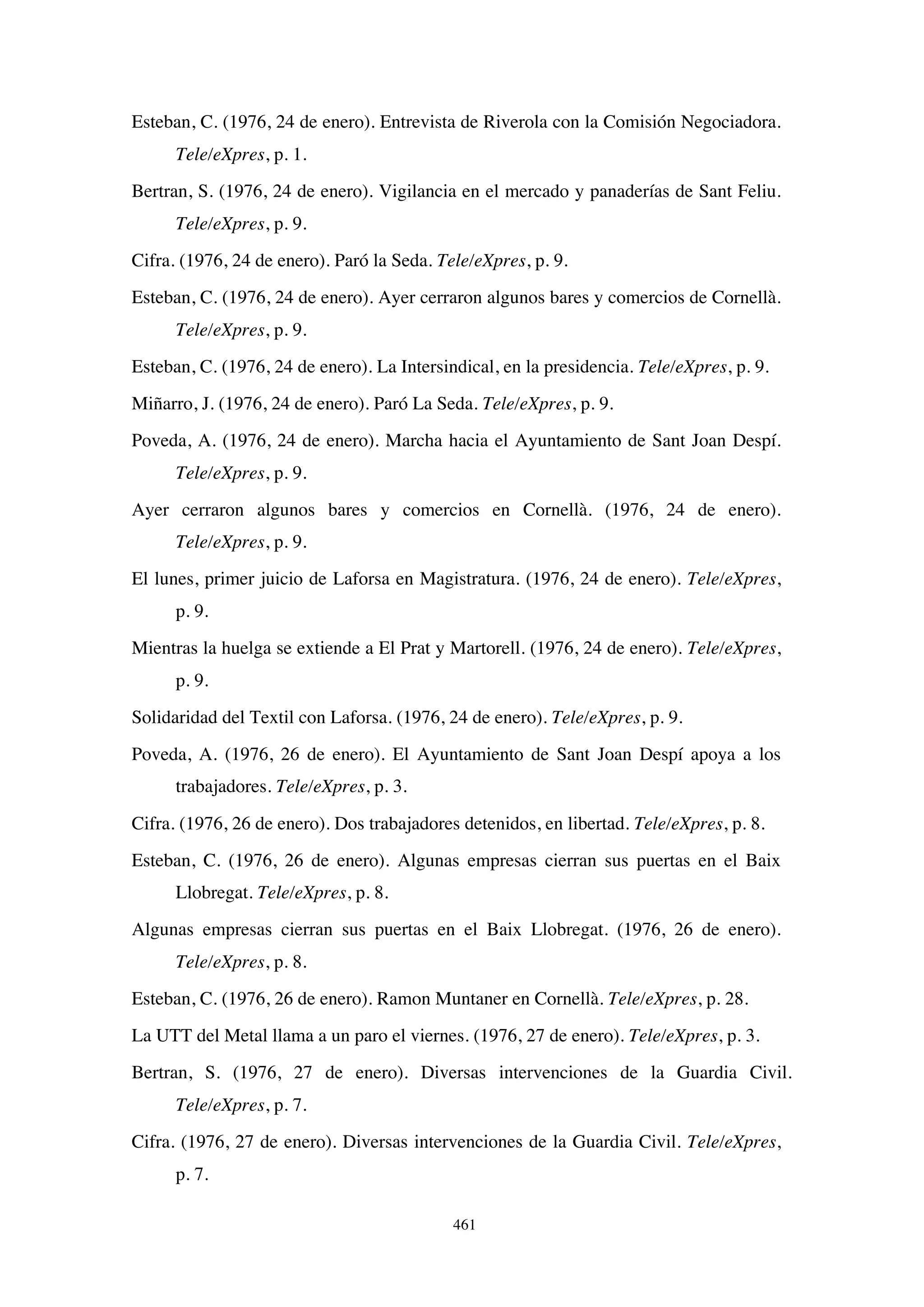 El papel de la prensa en la huelga de Laforsa