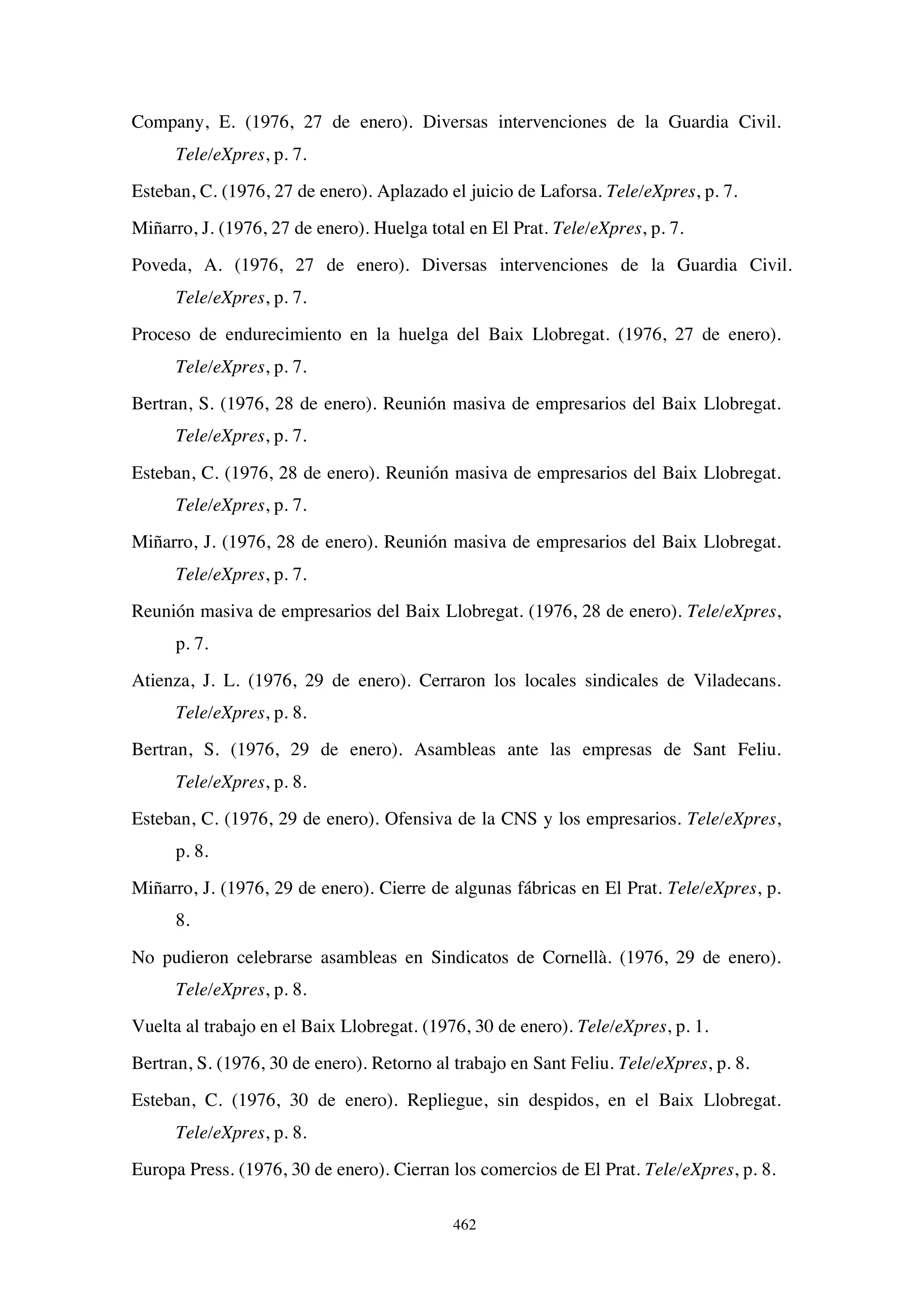 El papel de la prensa en la huelga de Laforsa