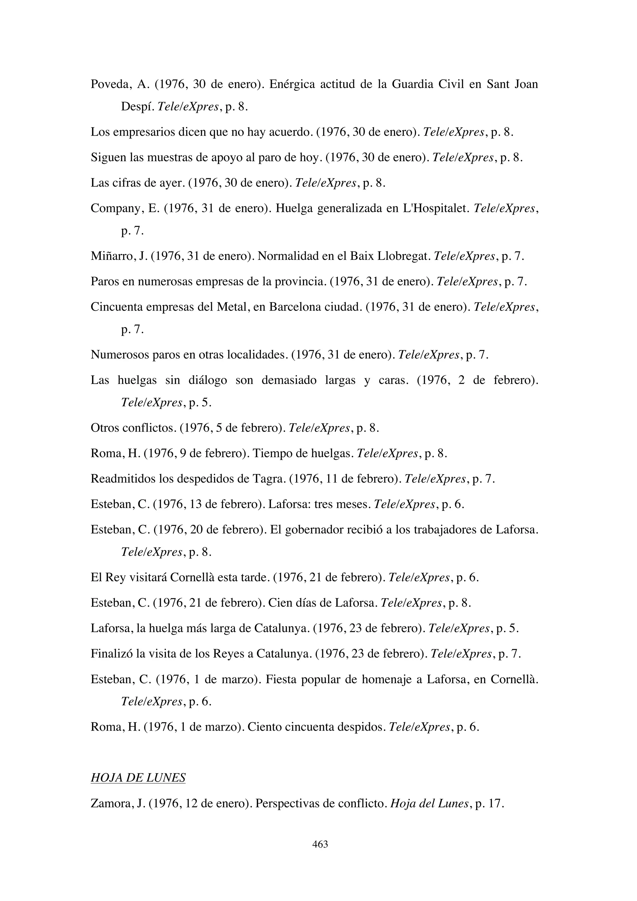 El papel de la prensa en la huelga de Laforsa