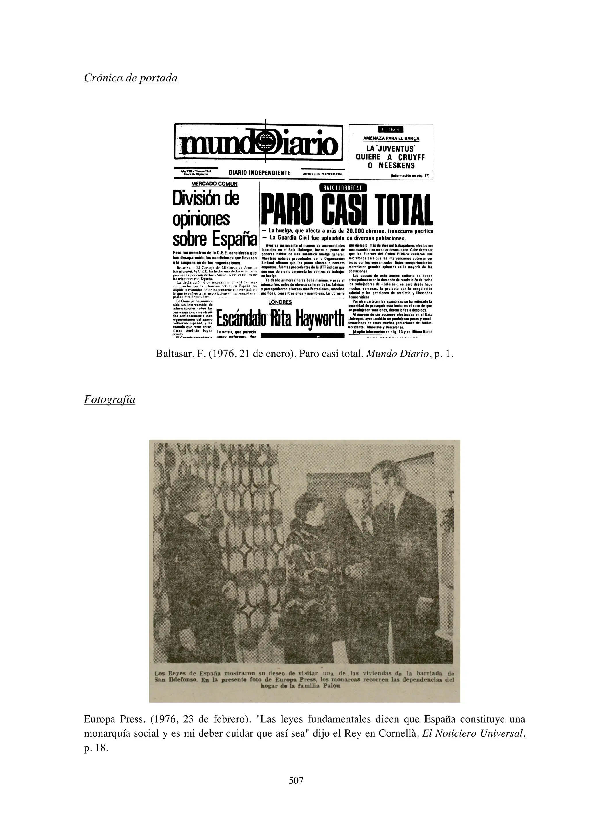 El papel de la prensa en la huelga de Laforsa