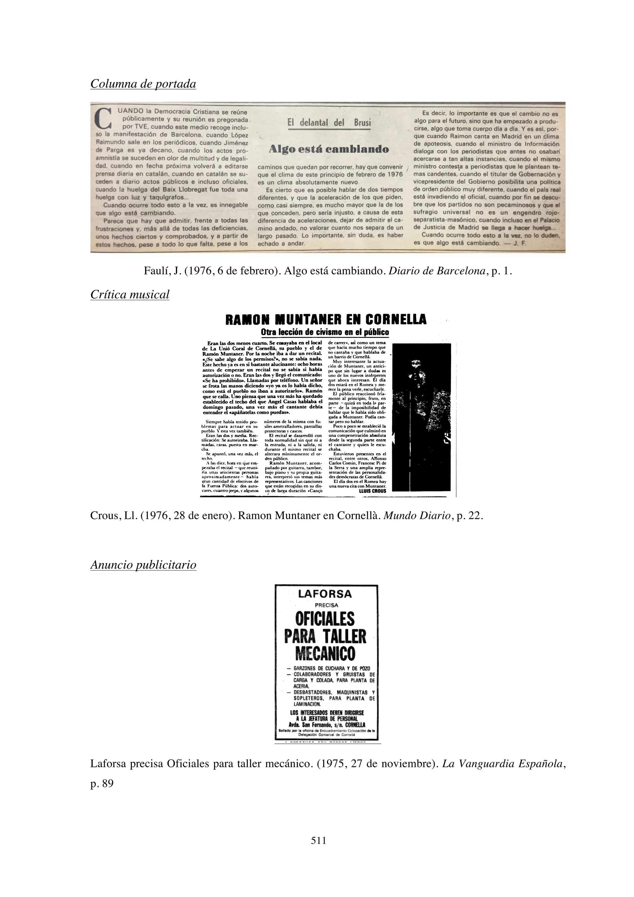 El papel de la prensa en la huelga de Laforsa