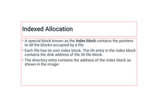 Comprehensive Overview of File Allocation and Disk Scheduling Methods ...
