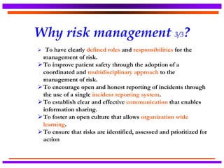 Effective risk management in healthcare practice- | PPTX