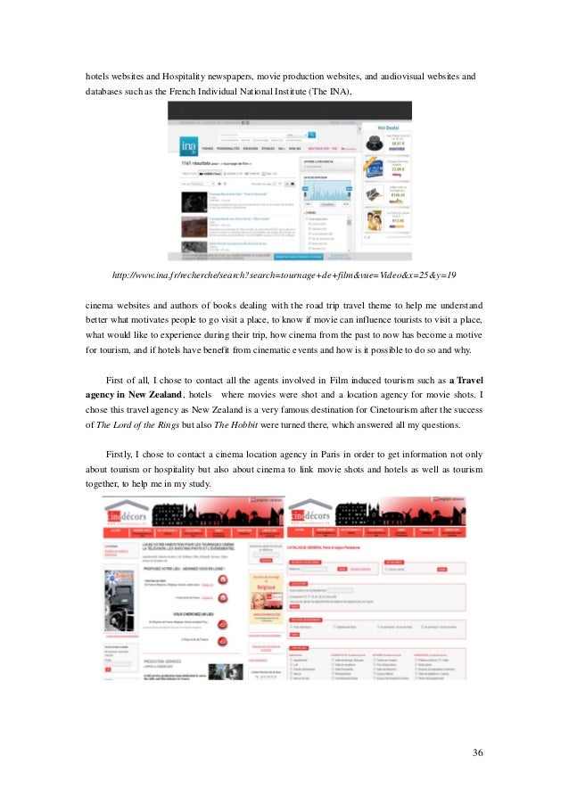 thematic movie travel visit with