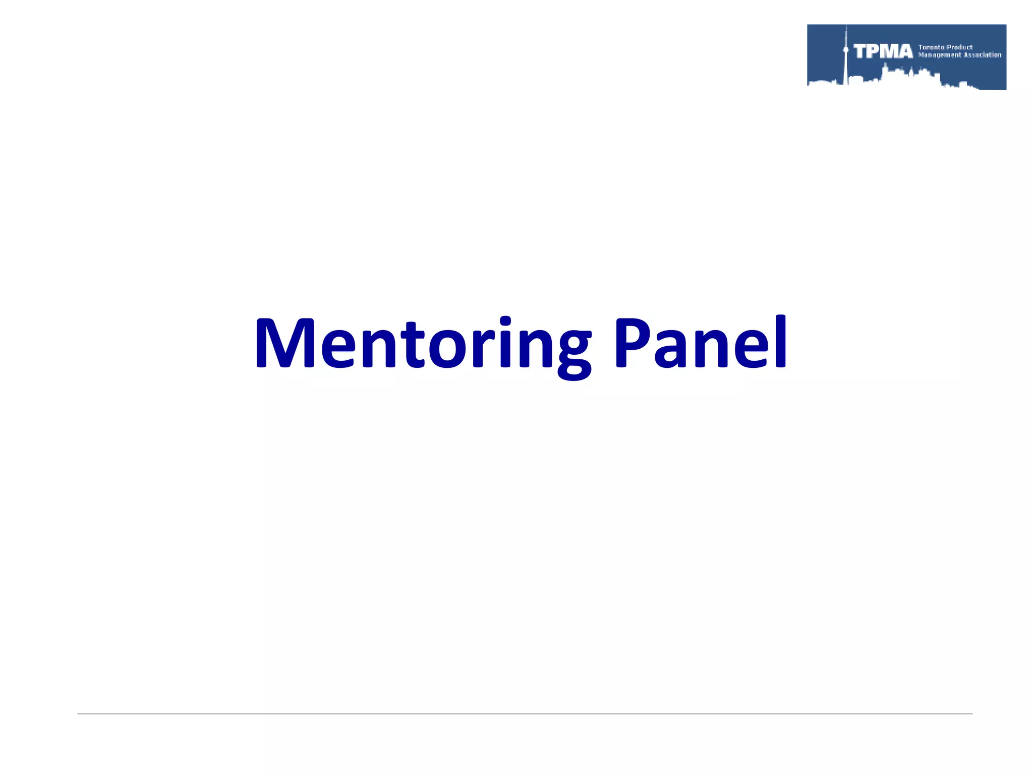 Mentoring Panel
 