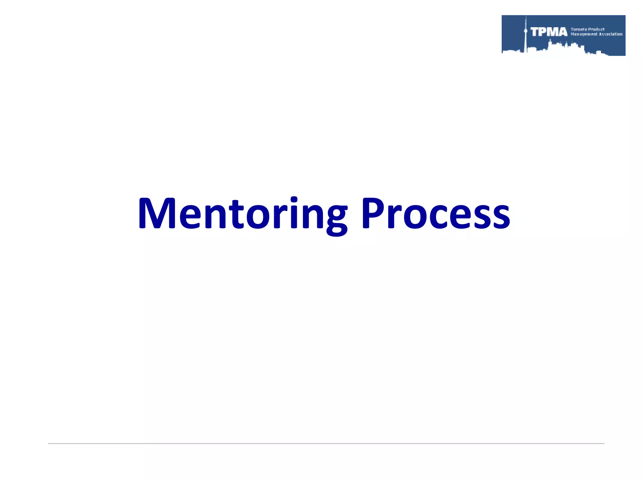 Mentoring Process
 