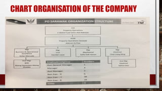 CHART ORGANISATION OF THE COMPANY
 