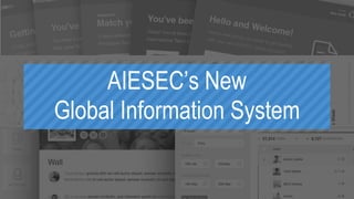 AIESEC’s New
Global Information System
 