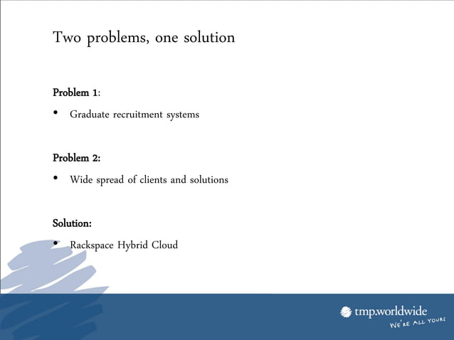 Unlocked Nov 2013: TMP Case Study | PDF