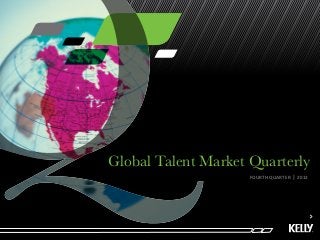 Global Talent Market Quarterly
                     FOURTH QUARTER   l   2012
 