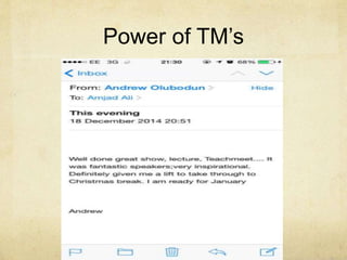 Power of Teach Meets…
 