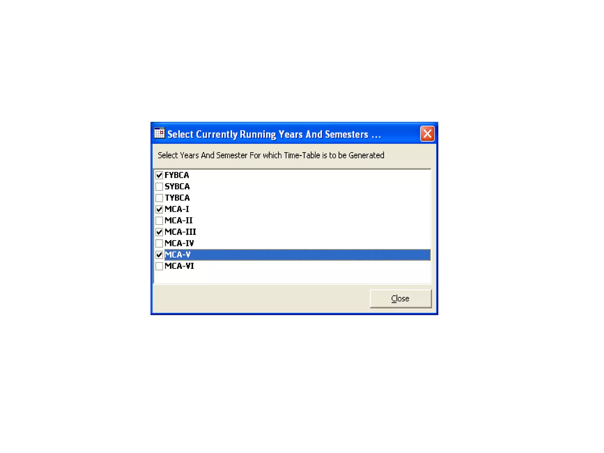 Automated School Time Table Generator
