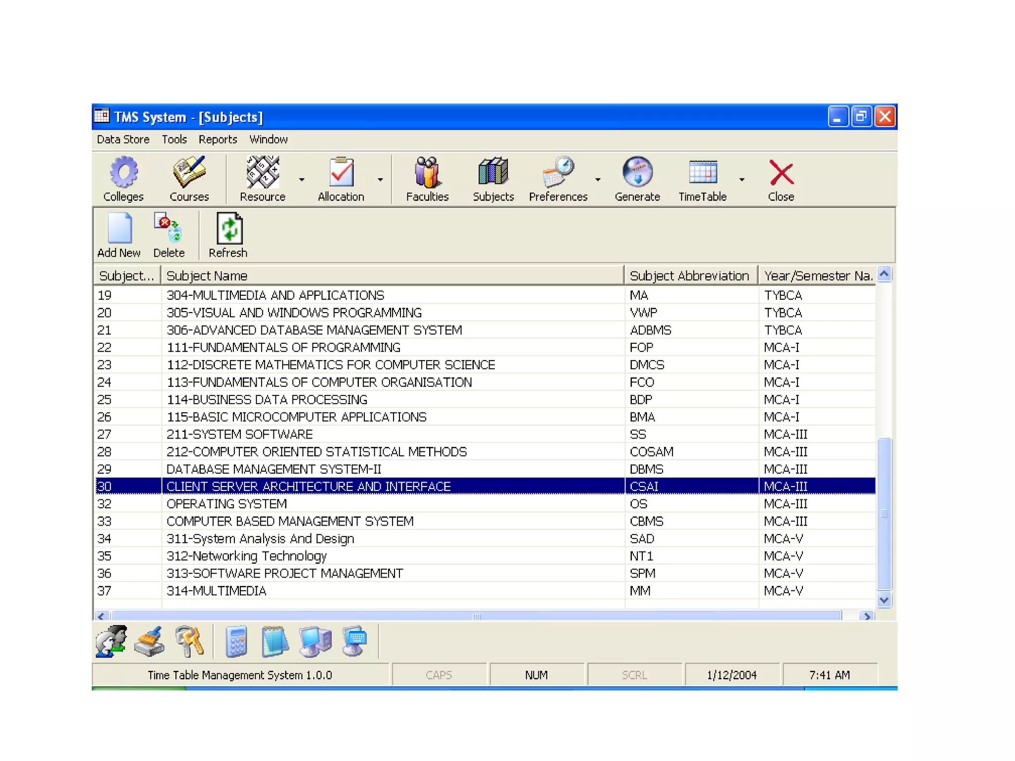 Automated School Time Table Generator