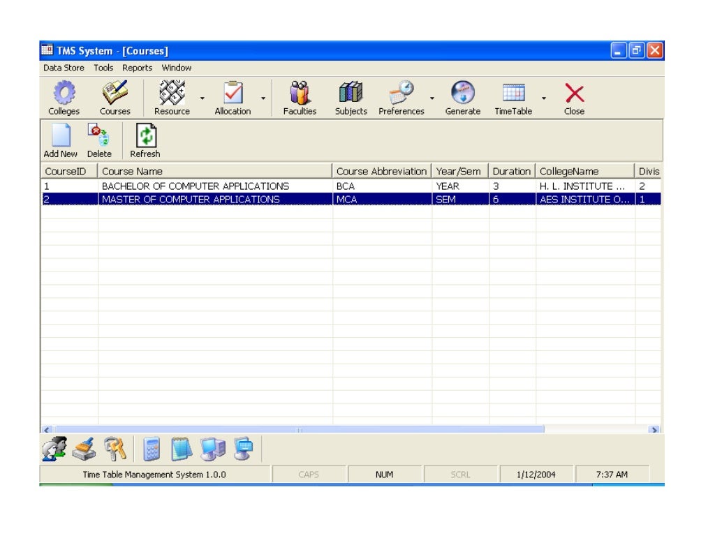 Automated School Time Table Generator