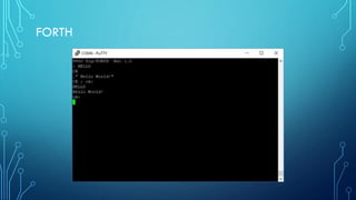 FORTH
 