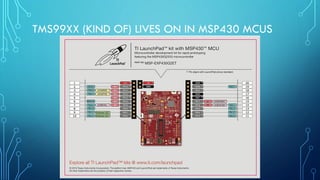 TMS99XX (KIND OF) LIVES ON IN MSP430 MCUS
 
