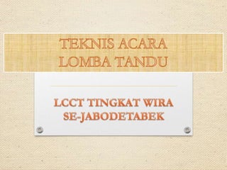 Hasil TM 1 LCCT 2014