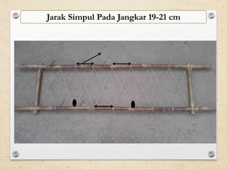 Jarak Simpul Pada Jangkar 19-21 cm 
 