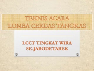 Hasil TM 1 LCCT 2014