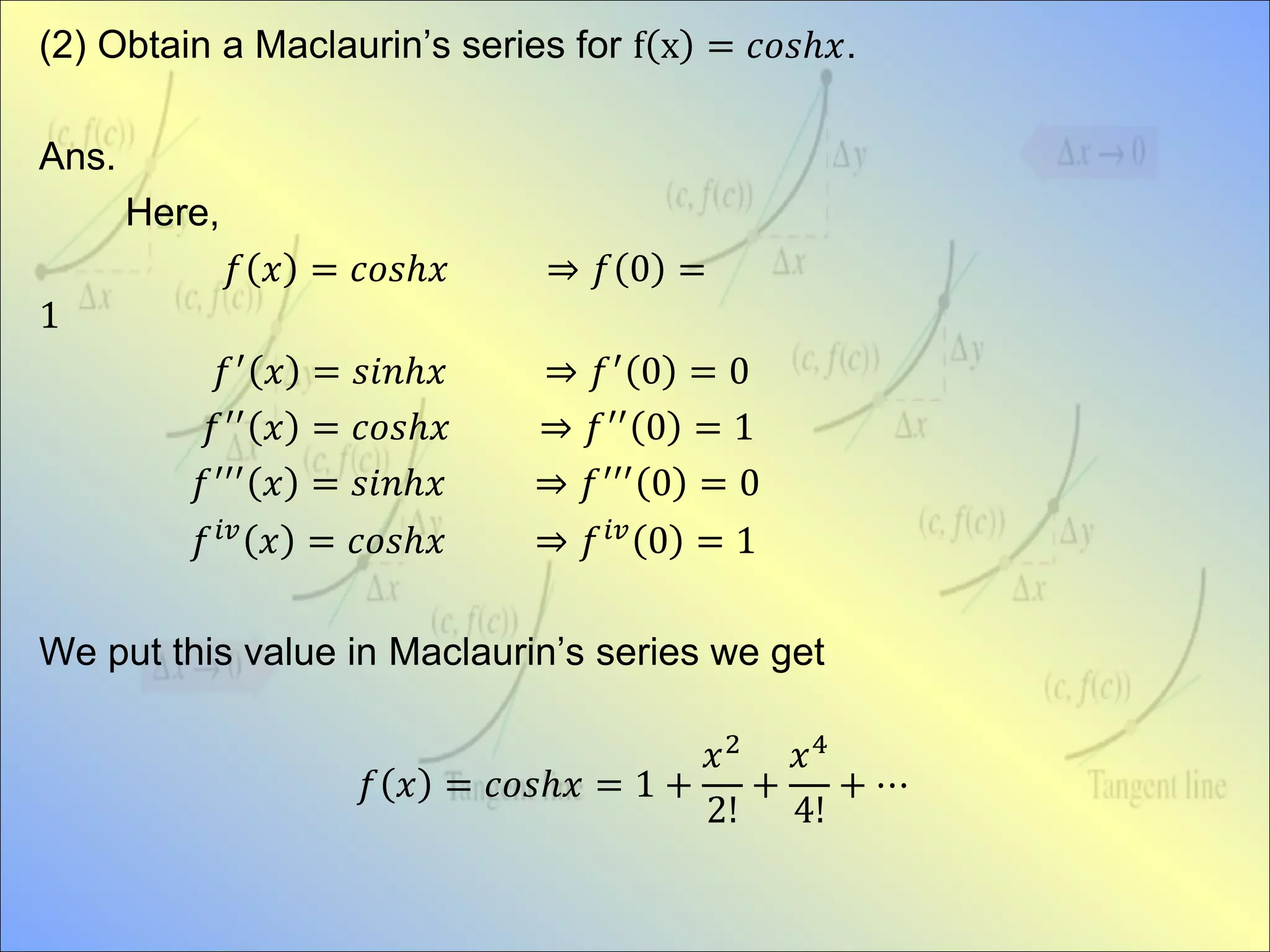 Taylor's & Maclaurin's series simple | PPTX