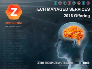TECH MANAGED SERVICES
2016 Offering
 