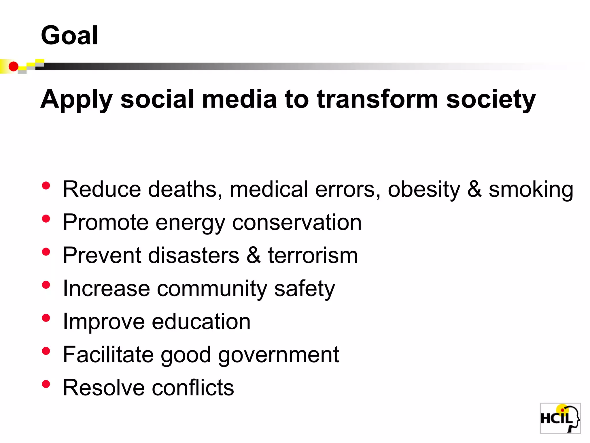 ChallengesMalicious attacks Privacy violationsNot trusted Fails to be universalUnreliable when needed Misuse by Terrrorists & criminalsPromoters of racial hatred Political oppressers