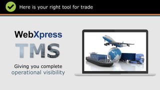 Here is your right tool for trade
Giving you complete
operational visibility
 