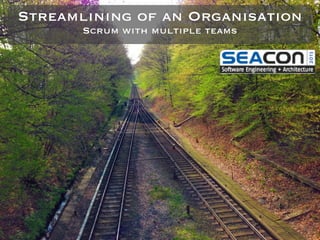 Streamlining of an Organisation
Scrum with multiple teams
 