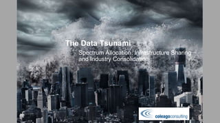 The Data Tsunami 
Spectrum Allocation, Infrastructure Sharing 
and Industry Consolidation 
 