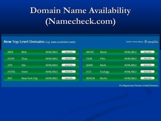 Domain Name AvailabilityDomain Name Availability
(Namecheck.com)(Namecheck.com)
 