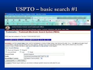 USPTO – basic search #1USPTO – basic search #1
 