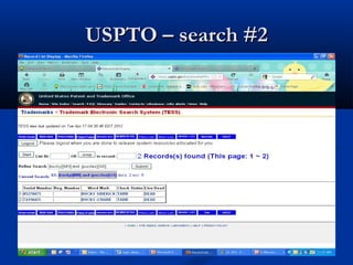 USPTO – search #2USPTO – search #2
 