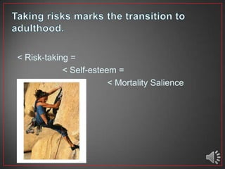 Mt Risk Tmt & risk taking in adolescence ppt tim rush | PPTX