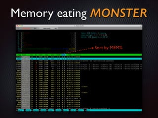 Memory eating MONSTER
Sort by MEM%

 
