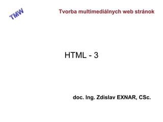 HTML - 3 
