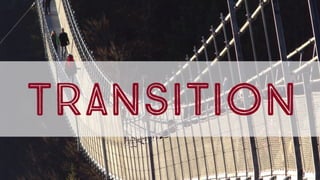 Teachmeet Wiltshire - Transition