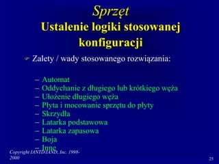 Copyright IANTD/IAND, Inc. 1998-
2000 25
Sprzęt
Ustalenie logiki stosowanej
konfiguracji
 Zalety / wady stosowanego rozwiązania:
– Automat
– Oddychanie z długiego lub krótkiego węża
– Ułożenie długiego węża
– Płyta i mocowanie sprzętu do płyty
– Skrzydła
– Latarka podstawowa
– Latarka zapasowa
– Boja
– Inne
 