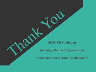 DUFOUR Guillaume
dufour.guillaume.fr@gmail.com
fr.linkedin.com/in/dufourguillaumefr/
 