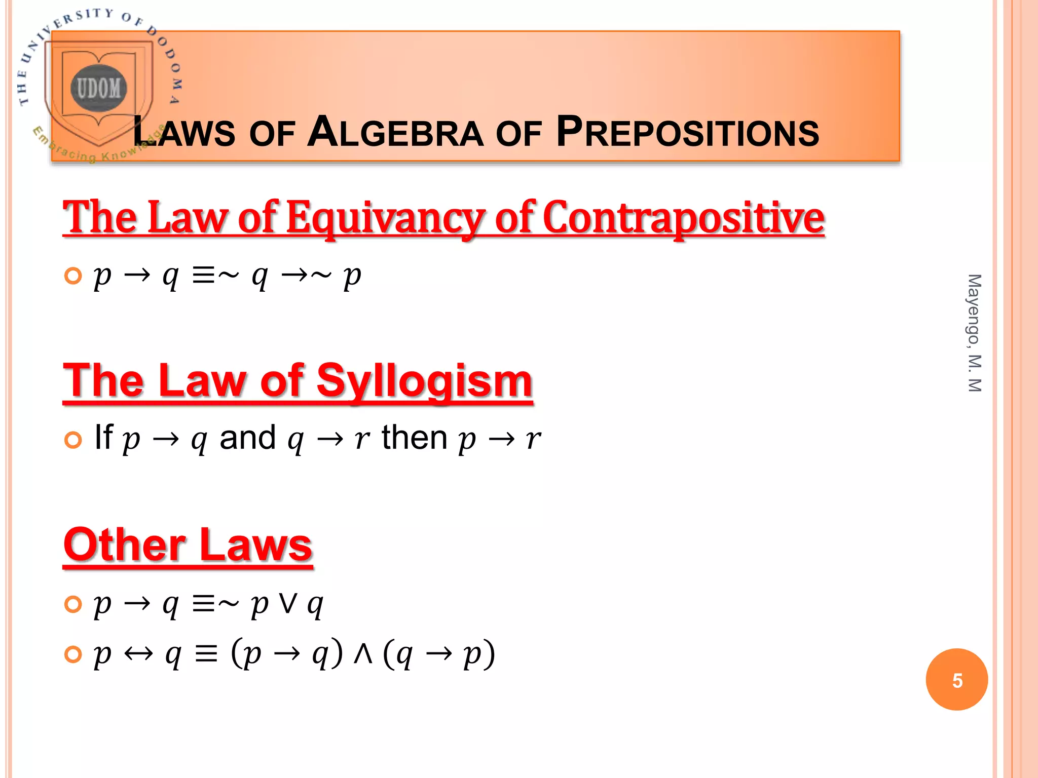 Tn 110 lecture 2 logic | PPT