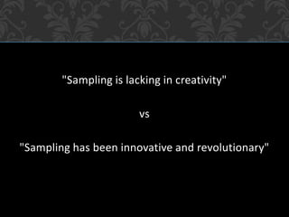 The Art of Sampling | PPTX