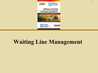 1

Waiting Line Management

 