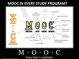 MOOC IN EVERY STUDY PROGRAM?
cc: mathplourde - https://www.flickr.com/photos/23311795@N04
