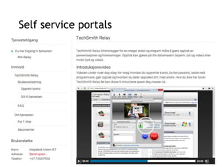 Self service portals
22
 